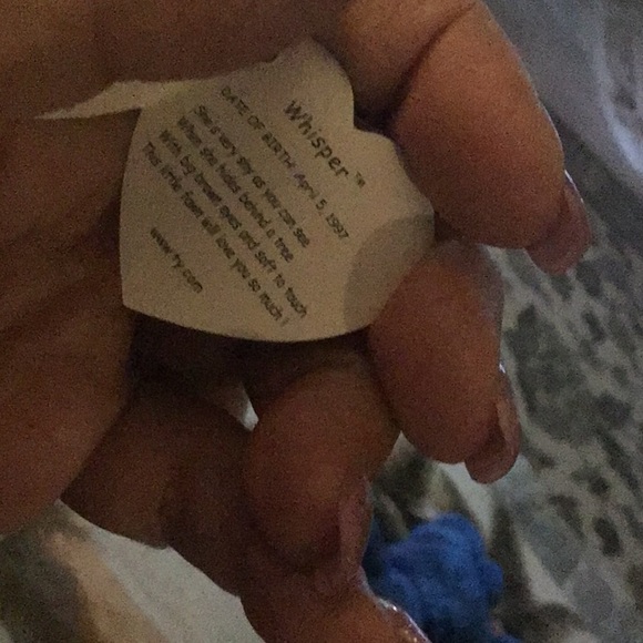 TY beanie baby DEER Whisper dob 4/5/97 hang tag on very cute clean bagged - Picture 11 of 11